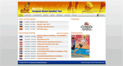 Desktop Screenshot of eurohandball-beachtour.com