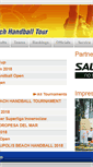 Mobile Screenshot of eurohandball-beachtour.com